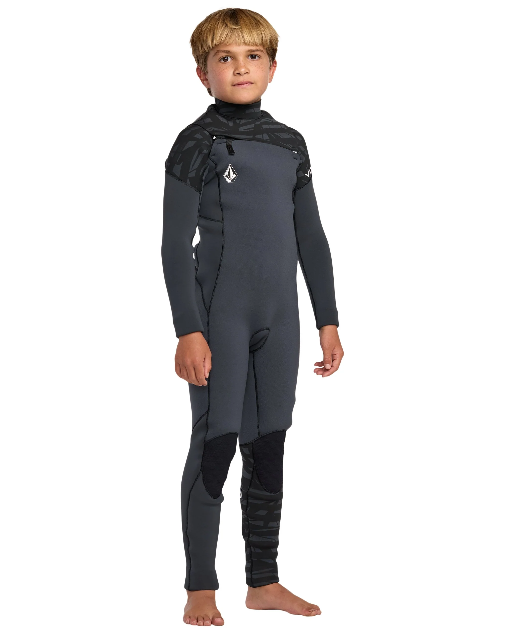 Kids' Big Boys' 3/2MM Modulator Chest Zip Full Wetsuit - Image 5