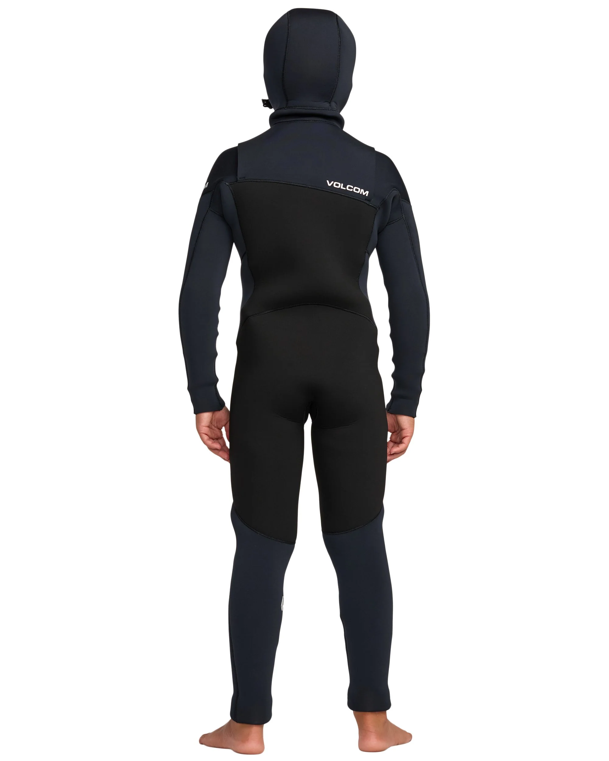 Kids' Big Boys' 5/4MM Hooded Chest Zip Full Wetsuit - Image 2