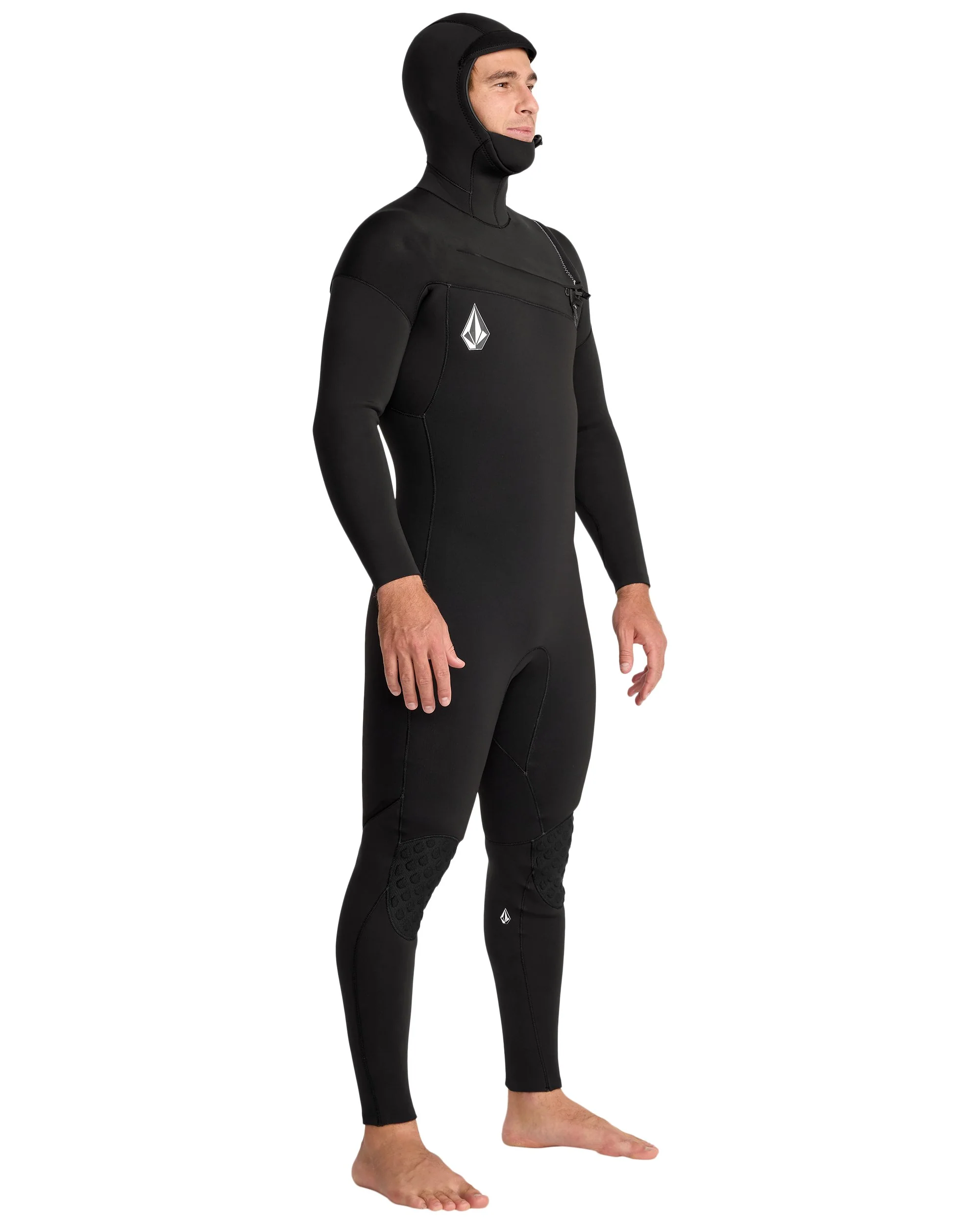 Men's 4/3MM Hooded Chest Zip Full Wetsuit - Image 5