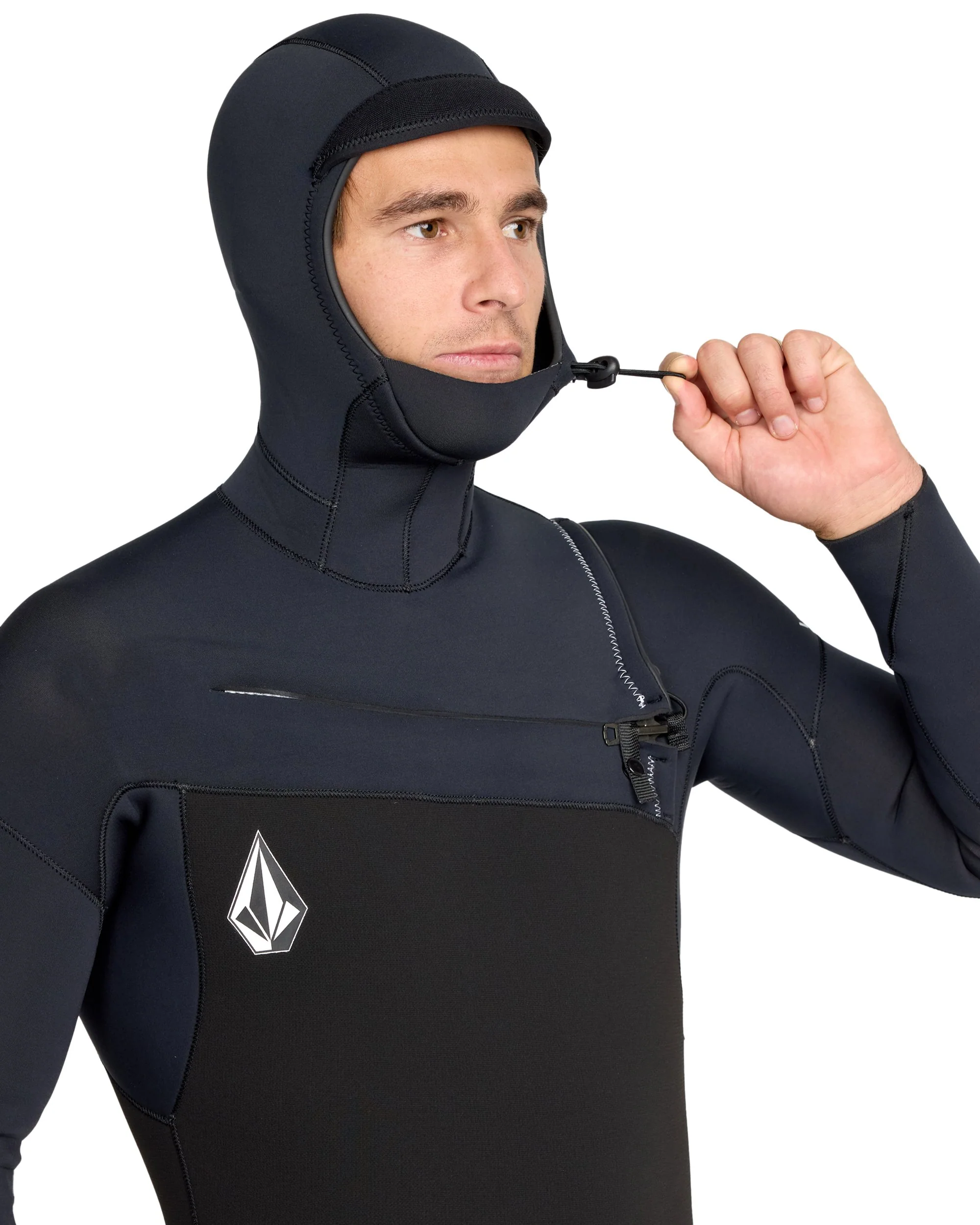 Men's 5/4/3MM Modulator Hooded Chest Zip Full Wetsuit - Image 4