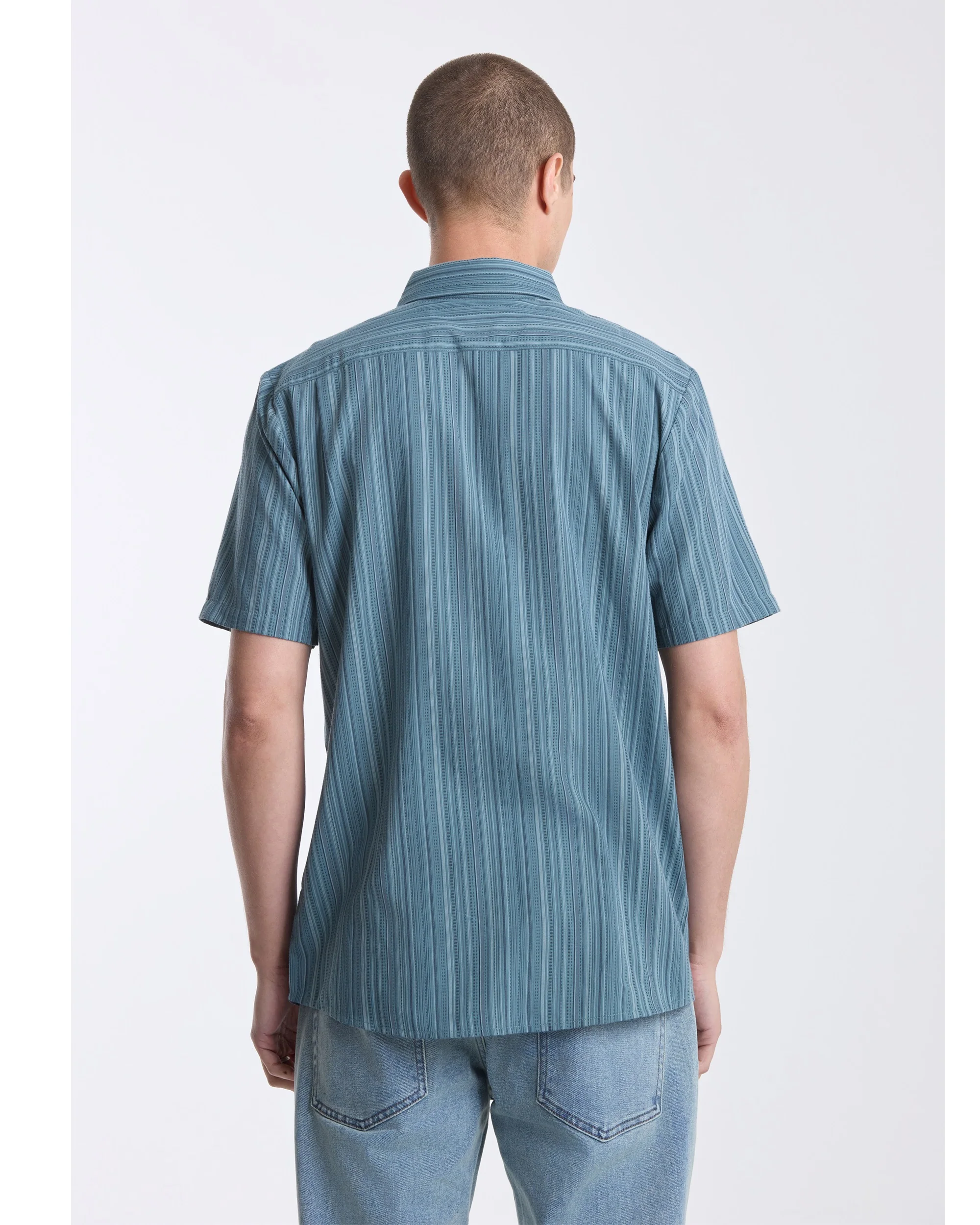 Men's Jahstripe Short Sleeve Shirt - Image 2