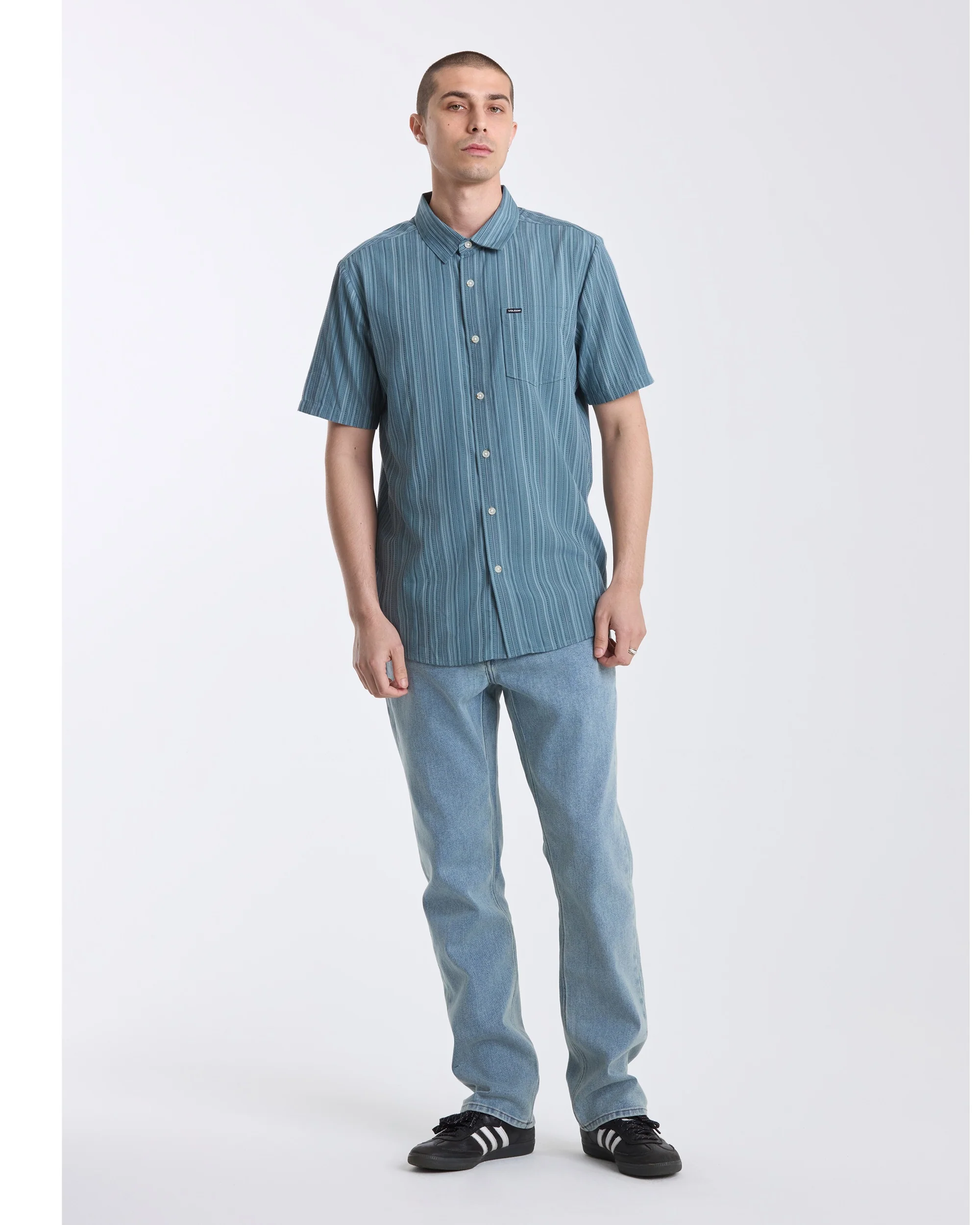 Men's Jahstripe Short Sleeve Shirt - Image 3