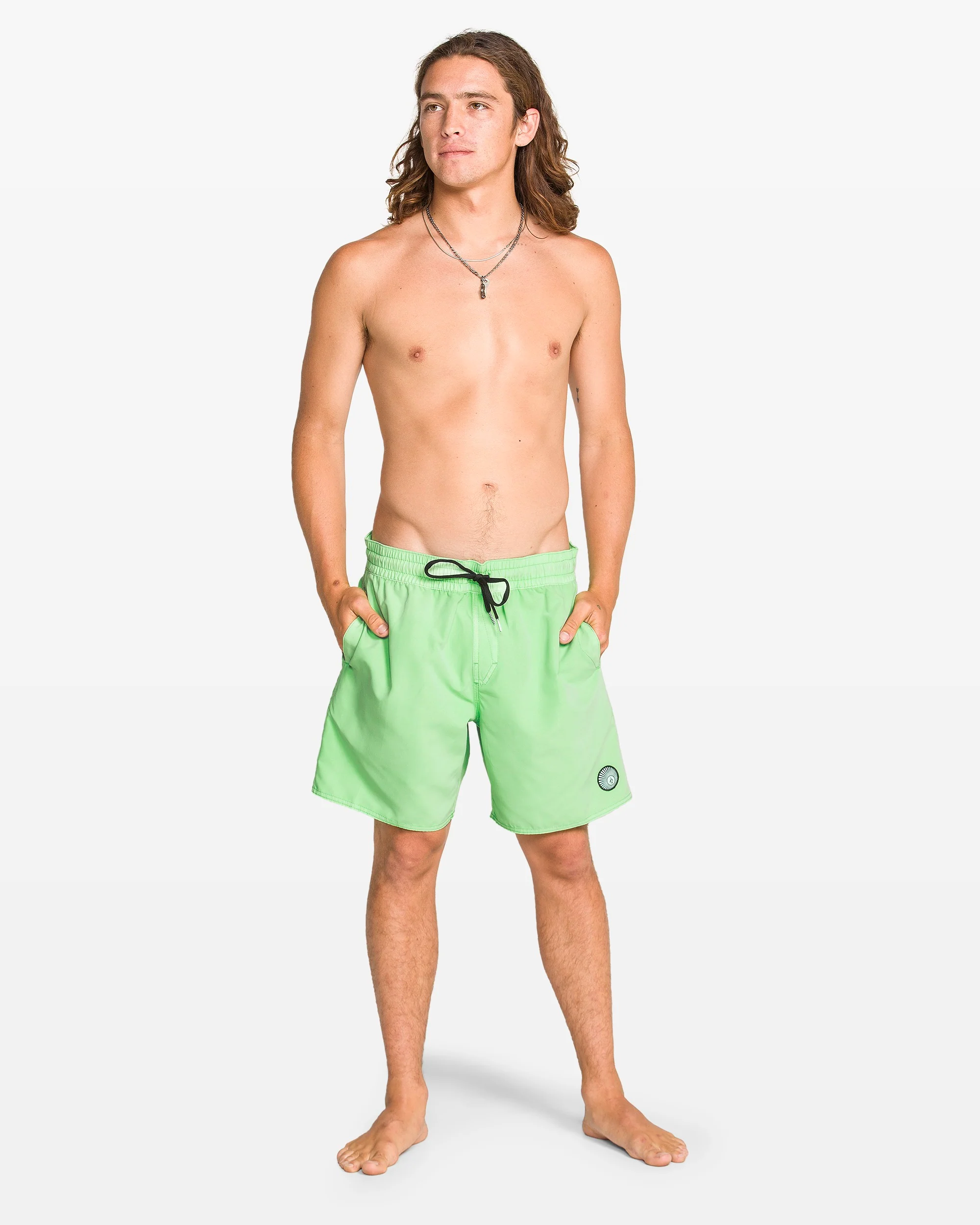 Men's Center Elastic Waist Trunks - Image 3