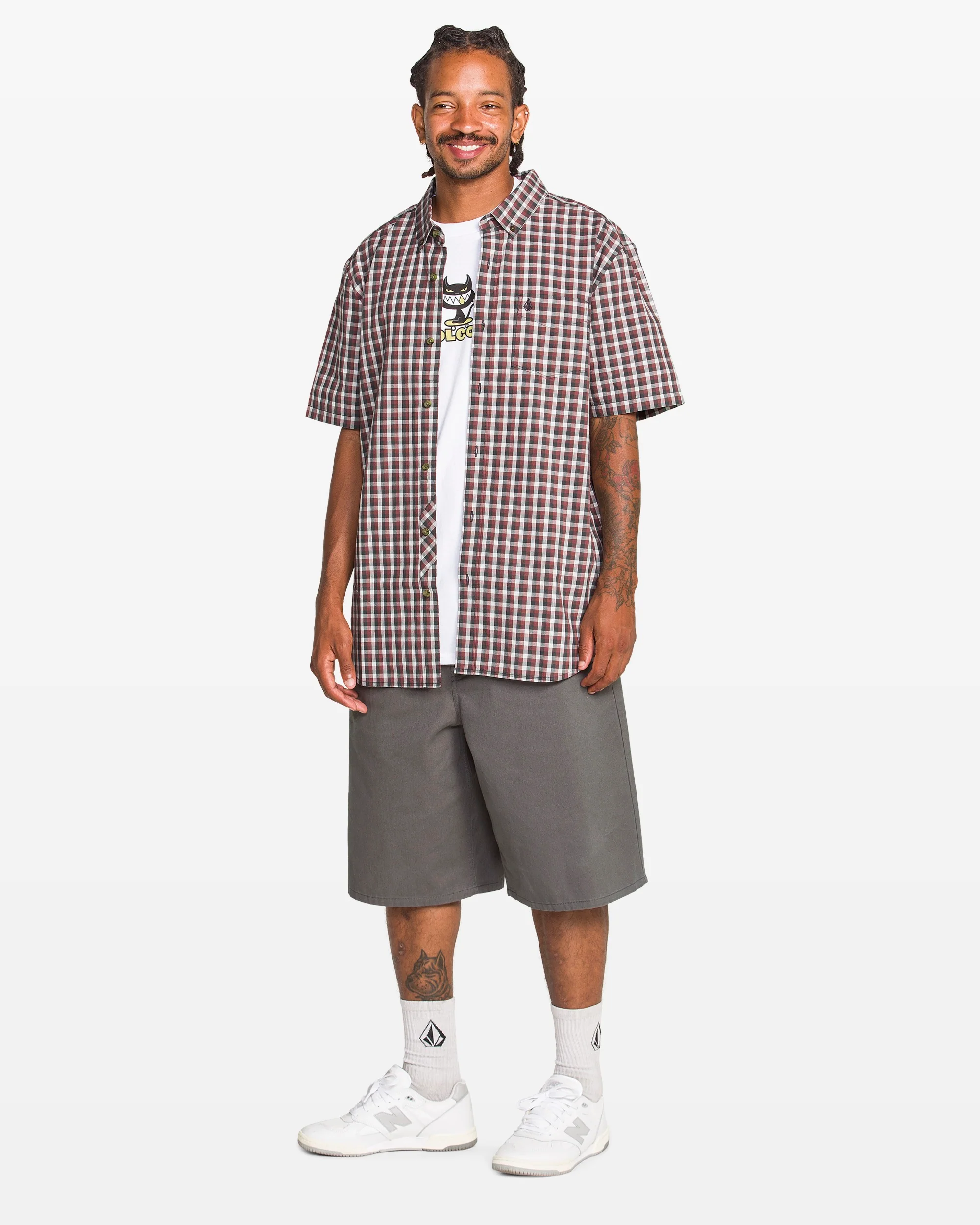 Men's Louie Check Short Sleeve Shirt - Image 5