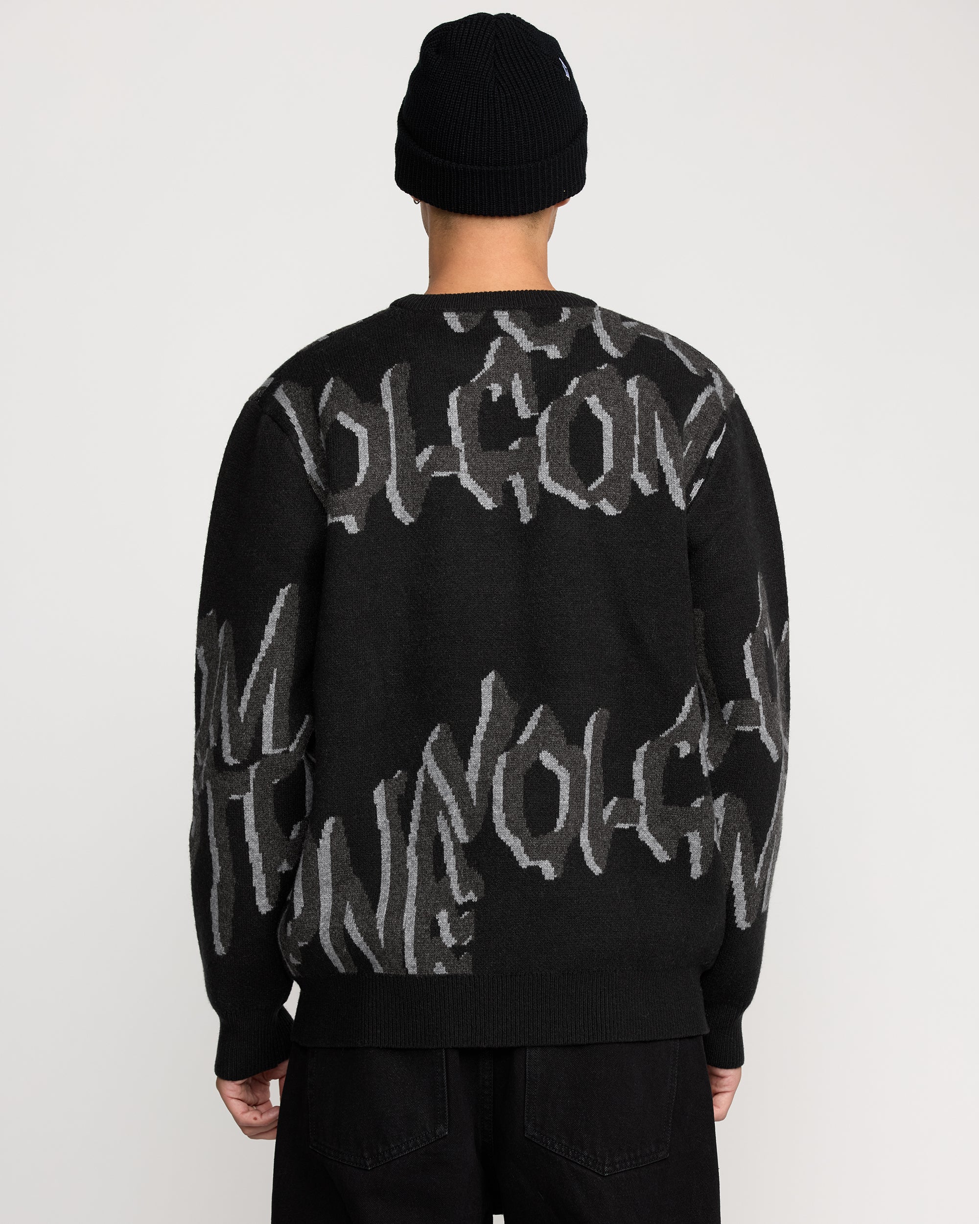 Men's Stone Jacquard Sweater - Image 2