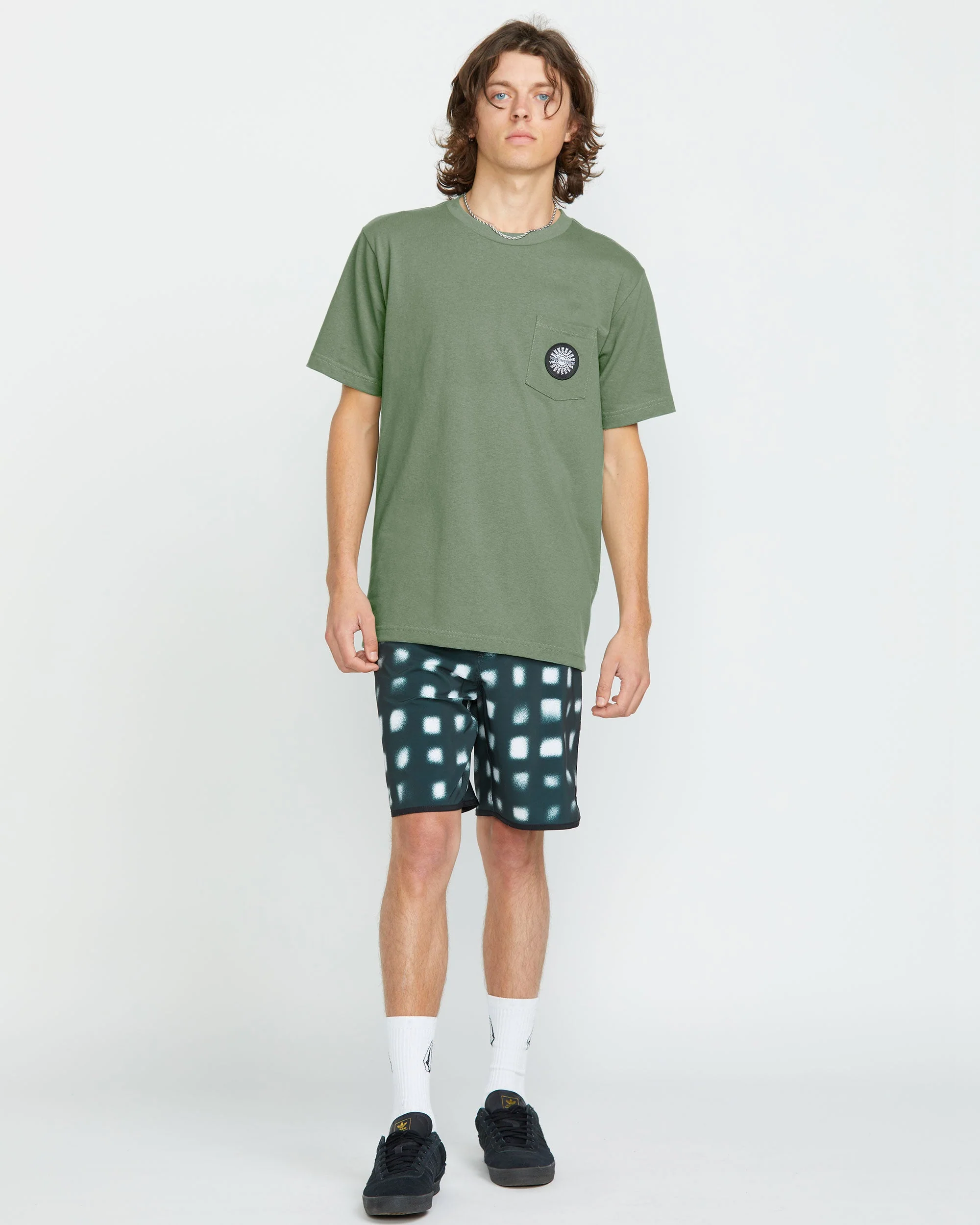Men's Woven Label Pocket Tee - Image 4