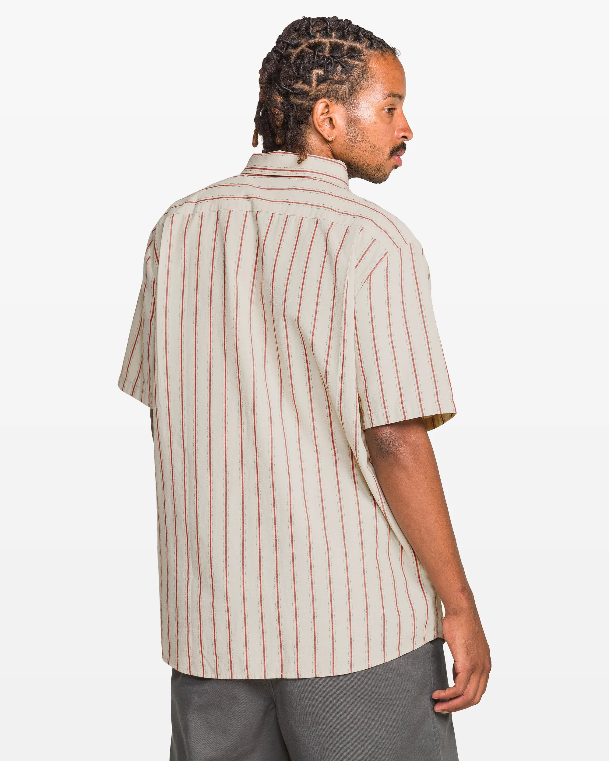 Men's Sato Stripe Short Sleeve Shirt - Image 2