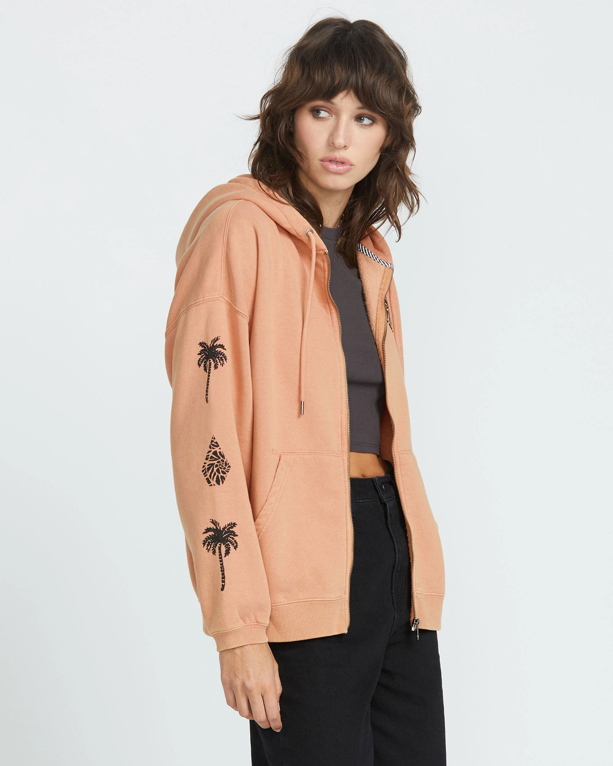 Women's Stone Art Up Zip Hoodie - Image 4