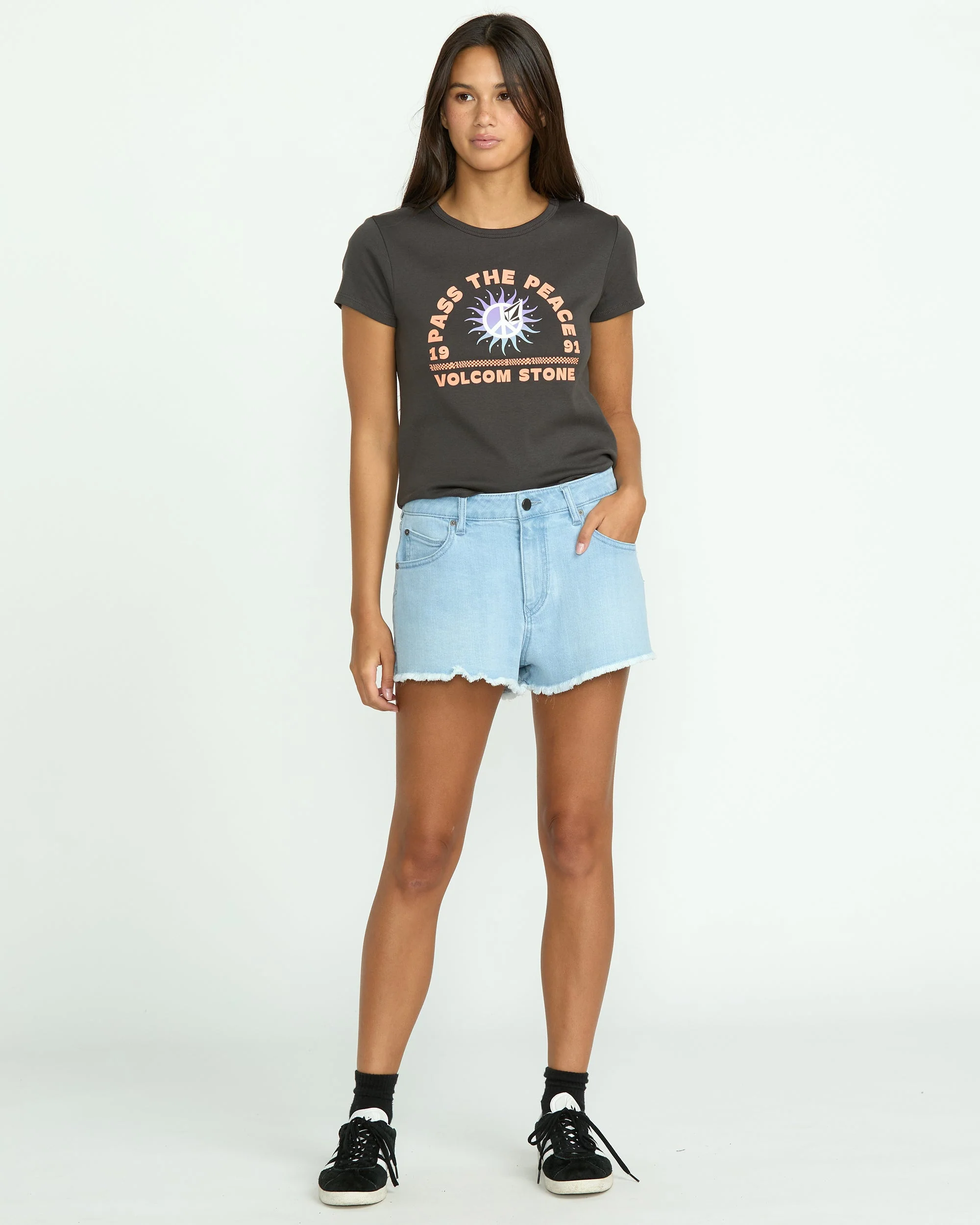 Women's 1991 Stoned Denim Shorts - Image 5