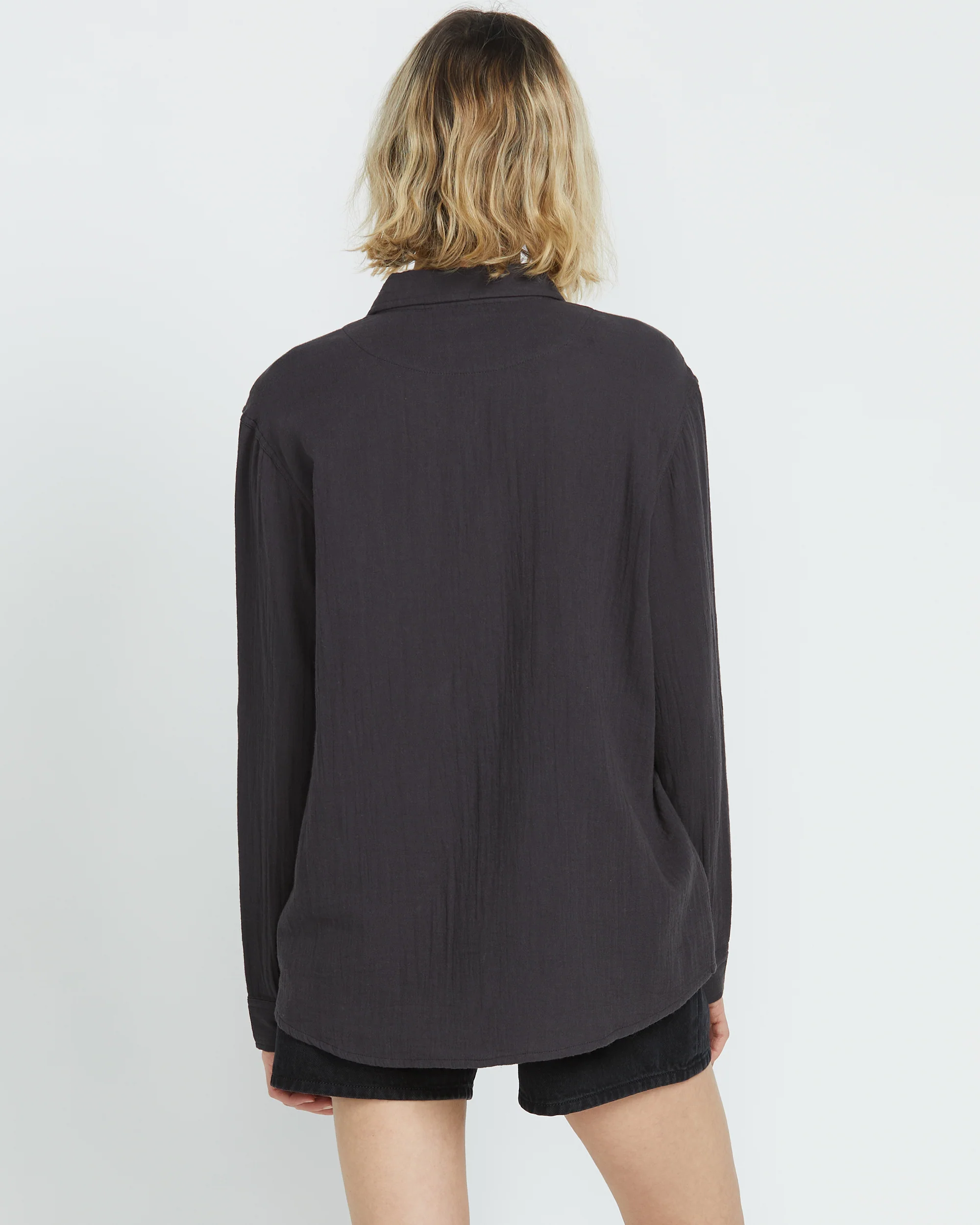 Women's Lil Button Up Long Sleeve Shirt - Image 3
