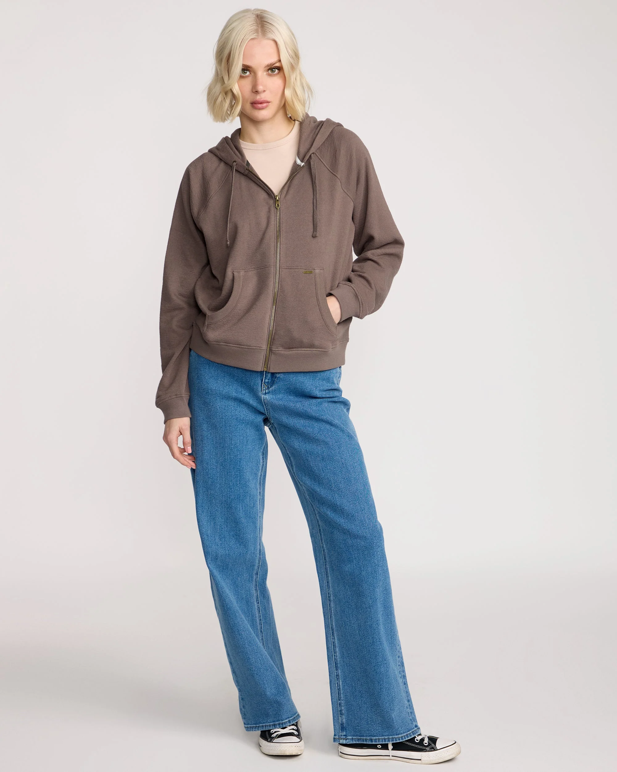 Women's Lived In Fleece Zip Hoodie - Image 2