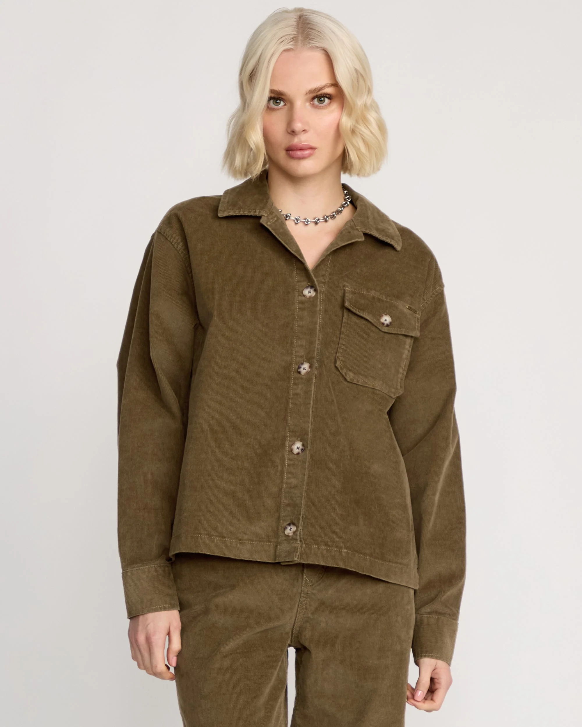 Women's Stoned BF Shacket - Image 3